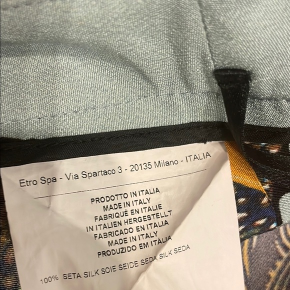 Etro Vibrant Multicolor Patterned Silk Skirt size 42 - Picture 9 of 10